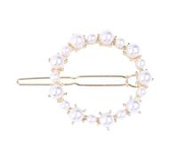POPETPOP Barrette Cheveux Ornement Blanc Forme Cœur Amour Couronne Pentagramme Géométrique Élégante pour Femmes et Filles, Facile à Clipser, Maintien
