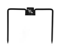 POPETPOP Base de crochet de berger pour mât de drapeau, piquet de sol, support de mangeoire à oiseaux, décoration extérieure