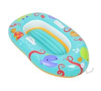 POPETPOP Bateau Gonflable pour Piscine Garçon Fille avec Poignée Aquatique Sûr PVC Canoë Gonflable Cartoon pour Garçon et Fille