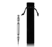 POPETPOP Bâton de Massage Acier Inoxydable pour Réflexologie et Points de Pression Outil Manuel Multifonctionnel pour Corps Visage et Portable avec Étui de Rangement Soulagement