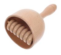POPETPOP Bâton de Massage Design Dentelé pour Soulager la Fatigue Musculaire en Bois de Cerisier Chinois pour Raffiner le Métabolisme et Massage Corporel Outil Professionnel