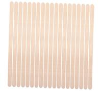 POPETPOP Bâtonnets De Cire Dépilatoires En Bois 100 Pcs 140x6x2 Mm Pour Épilation Corps Et Sourcils Usage Professionnel Meuble Naturel