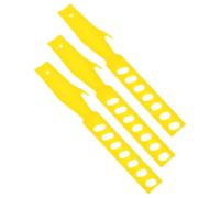 POPETPOP Bâtonnets Mélangeurs en Plastique Jaune 3pcs pour Peinture Mélange Uniforme et Longueur Compacte, Outil pour Fournitures et Travaux de Peinture Réutilisable