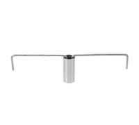 POPETPOP Bâtonnets Mélangeurs pour Cinémas pour Machine à Popcorn Commerciale Garantissant un Mélange et Évitant le Accessoires Robustes Lot de 2 en Métal Argenté
