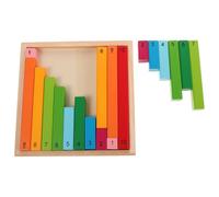 POPETPOP Bâtons Mathématiques Montessori en Bois Colorés pour Apprentissage des Nombres Décimaux Outil D’Apprentissage Préscolaire Éducatif pour Centres D’Éveil et Maternelles 1 Jeu