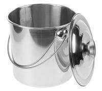 POPETPOP Bidon De Lait en Acier Inoxydable 25L Seau À Lait Cruche avec Couvercle Et Poignée Baril D'huile Baril De Vin Bidon pour Le Lait Vin Eau Fourre- Seau Stockage