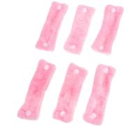 POPETPOP Bigoudis de Nuit en Polaire Corail 6 Pièces pour Femmes, sans Chaleur, Confortables Boucle en Plastique, Outil de Coiffure à Cheveux pour Dormir