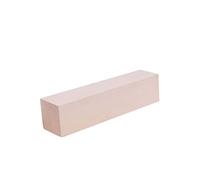 POPETPOP Bloc de Bois Artisanal en Tilleul Naturel 15,2x3,6x3,6 Cm pour Loisirs Créatifs et Bricolage, Surface Lisse sans Écharde, pour Décoration et Projets DIY