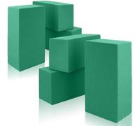 POPETPOP Bloc de Mousse de Fleur Vert 5 Pièces pour Fleurs Fraîches, Conserve L'humidité et Maintien la Fraîcheur, pour Décoration Extérieure et Compositions