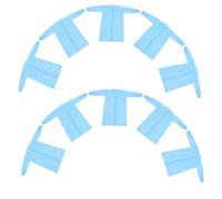 POPETPOP Blouses de Laboratoire Jetables Non Tissées Lot de 10 Boutons pour Protection Respirante Adaptées aux Travaux en Laboratoire Chimie