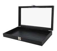 POPETPOP Boîte à Bijoux en Bois Élégante avec Couvercle Rabattable, Boîte de Rangement Multifonctionnelle pour Collection D'insectes et Objets Décoratifs D'intérieur