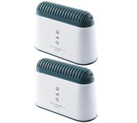 POPETPOP Boîte à Charbon Actif Réutilisable 2 Pcs pour Réfrigérateur et Congélateur, Désodorisant Écologique en Pp Charbon Actif, Blanc, Absorbeur D’odeurs pour Maintien Air Frais