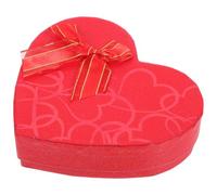 POPETPOP Boîte à Chocolats de Cœur 10 Compartiments Rouge Carton Rigide Multi-usages Emballage Présent pour Mariage et Fête Romantique