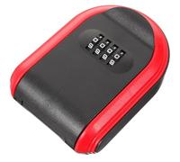 POPETPOP Boîte à Clés de Sécurité Serrure à Code, en Plastique Abs Rouge, Multifonctionnelle pour Chantier et Maison D'hôtes, Coffre à Combinaison Pratique