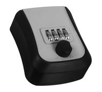 POPETPOP Boîte à Clés Sécurisée Murale Abs Gris Coffre à Code Réinitialisable Étanche pour Maison École Bureau Protection Clé Extérieure