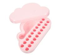 POPETPOP Boîte à Dents de Lait Rose Petite, Plastique Résistant, Capacité Grosse, Porte-dents Souvenir pour Garçon et Filles, Rangement Compact pour Premières Dents, Présent Bébé,