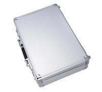 POPETPOP Boîte à Outils Portable en Alliage D'aluminium 360mm avec Cadenas à Combinaison, Mallette Résistante Étanche la Poussière, pour Atelier, Camping-Car et Rangement Sécurisé