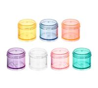 POPETPOP Boîte à Pilules Hebdomadaire Portable en PC Compartiments Multiples et Design Empilable, Organiseur Détachable Rangement des Remède à Domicile Voyage Style
