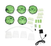 POPETPOP Boîte à Ruissellement Suspendue pour Aquarium Filtre Intégré Mini Aquarium 4 sous-bacs 1 Bac Principal Pompe Submersible 2,5w Incluse Outil de Nettoyage