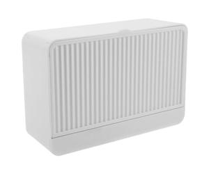 POPETPOP Boîte à Savonnette sans Perçage en Plastique Blanc avec Couvercle Murale Design Créatif et Drainage Espace Gain de Place, pour Salle de Bain