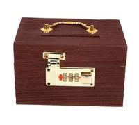 POPETPOP Boîte à Trésor Bois Vintage avec Serrure Coffre Pirate pour Garçon Fille Tirelire Sécurisée et Décorative de Jeu de Chasse Au Trésor Anniversaire