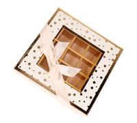 POPETPOP Boîte de Chocolats Vide Grosse 25 Compartiments et Ruban, Coffret Présent pour Friandises, Adaptée aux Fêtes d'Anniversaire et Saint-Valentin