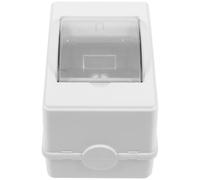 POPETPOP Boîte de Distribution Électrique Ip65 Étanche 2-3 Voies Fenêtre Transparente Boîtier ABS PC Robuste pour Tableau Électrique Extérieur et Protection Disjoncteurs Usage Industriel