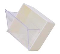 POPETPOP Boîte de Murale Compacte en Transparent, Support Mural sans Perçage, Rangement Pratique pour Salle de Bain, Organisateur Cosmétique pour Cotons Démaquillants et Accessoires