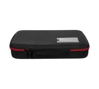 POPETPOP Boîte de Rangement Antichoc pour Piles AA, AAA, AAAA, C, 9v et Bouton en Eva Noire, Étanche et Rigide, Étui Portable Compartiments, pour Maison, Voyage et Bureau