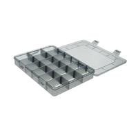 POPETPOP Boîte de Rangement des pièces Petit divisé Portable organisateurs Compartiment Cas bac de Stockage de Noix Organisateur de Stockage matériel Organisateur de Prise Plastique Noir