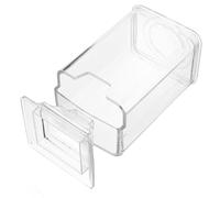 POPETPOP Boîte de Rangement en Plastique, Design Compact de Phare, Portable et Polyvalente pour Cotons Démaquillants et Lingettes D’Ongles Maison Voyages