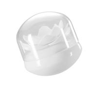 POPETPOP Boîte de Rangement Lotus et Cure-dents pour Coton-tiges | Plastique Blanc, Distributeur et Organiseur, pour Comptoirs de Salle de Bain et Décoration