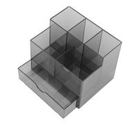 POPETPOP Boîte de Rangement Manucure avec Transparents Organisateur de Bureau pour Outils d’Ongles Stockage Pratique et Compartimenté pour Salon de Beauté