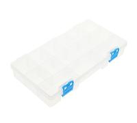 POPETPOP Boîte De Rangement Plastique pour Outils Vis Et Boulons avec Séparateurs Amovibles Et Couvercle Transparent