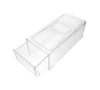 POPETPOP Boîte De Rangement Tiroir Pour Réfrigérateur Plastique Transparent Taille Moyenne, Organiseurs Réfrigérateur Multifonction Pour Congélateur Cuisine, Stockage Alimentaire Pratique