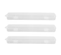 POPETPOP Boîte de Rangement Transparente 3 Pièces pour Pinceaux D’aquarelle, Organisateur Compact pour Stylos, Crayons et Feutres, Étui Portable pour Artistes Itinérants