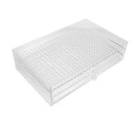 POPETPOP Boîte De Rangement Transparente Acrylique Compartimentée Pour Bijoux Ongles Pierres Et Fournitures De Loisirs Créatifs