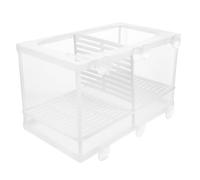 POPETPOP Boîte de Reproduction pour Alevins de Poisson Séparateur Léger en Plastique et Nylon, Conception en Maille pour Aquarium, pour L'élevage et L'isolation des Poissons