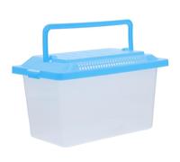 POPETPOP Boîte de Transport Transparente en Plastique pour Poissons et Tortues, Protection du Bien-être des Animaux, Empêchant L'évasion, pour Aquarium Portable et Habitat de Petits