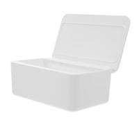 POPETPOP Boîte Distributeur Lingettes Humidifiées avec Couvercle Étanche Rangement Compact et Facile Accès pour Lingettes Maintien de Humidité et Nettoyage Simple Boîte Plastique Blanche