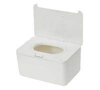 POPETPOP Boîte Distributrice de Lingettes Facile à Nettoyer Portable en Plastique Blanc Table à Manger Déplacements
