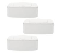POPETPOP Boîte Distributrice de Lingettes Humides Étui à Lingettes Pratique Légère 3pcs en Pp Blanc Couvercle sans Odeur pour Poussette et Voyage