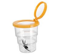 POPETPOP Boîte D'observation des Insectes Bac à Insectes Loupe De Roche pour Enfants Attrape-lézard Gardien De Cricket Visionneuse D'insectes Attrape Bestiole Orange Plastique