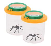 POPETPOP Boîte d'Observation Insectes Garçon et Filles 2Pcs Loupe Grossissante 3X/6X Outil d'Exploration Naturelle Conteneur pour Insectes Jouet Éducatif Activités Extérieures