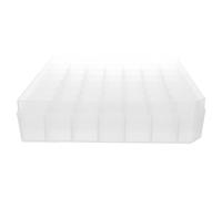 POPETPOP Boîte en Plastique avec Couvercle pour 49 Flacons et Microtubes, Rangement Sécurisé Modulable pour Tubes à Essai, en Biochimie et Développement Médical