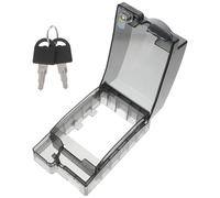 POPETPOP Boîte Étanche Structure Surélevée et Bord Scellé pour Interrupteurs et Prises Électriques Noirs, Protection L'humidité pour Salle de Bain à Fort Trafic