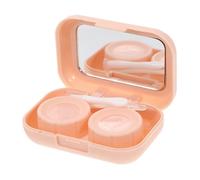 POPETPOP Boîte Lentilles Contact Compacte et Résistante avec Miroir Étui de Voyage Portable pour Lentilles Souples Protection Étanche