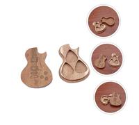 POPETPOP Boîte Médiator Guitare Bois Fait Main Coffret de Rangement Compact et Étanche pour Guitaristes Cadeau Pratique pour Amateurs de Musique Protection Poussière et Eau pour Voyage et