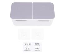 POPETPOP Boîte Murale Multifonctionnelle pour Cotons Couvercle en Hips, Organisateur de Maquillage pour Salle de Bain et Hôtels, Rangement Pratique et Anti-poussière