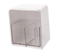 POPETPOP Boîte Rangement Cosmétique avec Couvercle Organisateur à Compartiments pour Lingettes et Accessoires de Maquillage Transparent Pratique pour Salle de Bain et Bureau